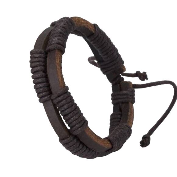 PU Leather Bracelet Cuff - Picture 1 of 1